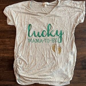 St Patrick’s day maternity shirt